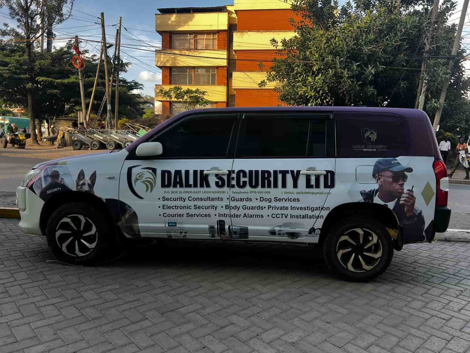 Dalik Security Services Limited security vehicle